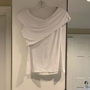 Theory crisscross white tee Size M